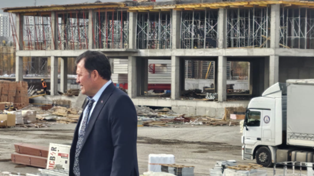 Talas’ta 2 bin kişilik yurt inşaatı incelendi