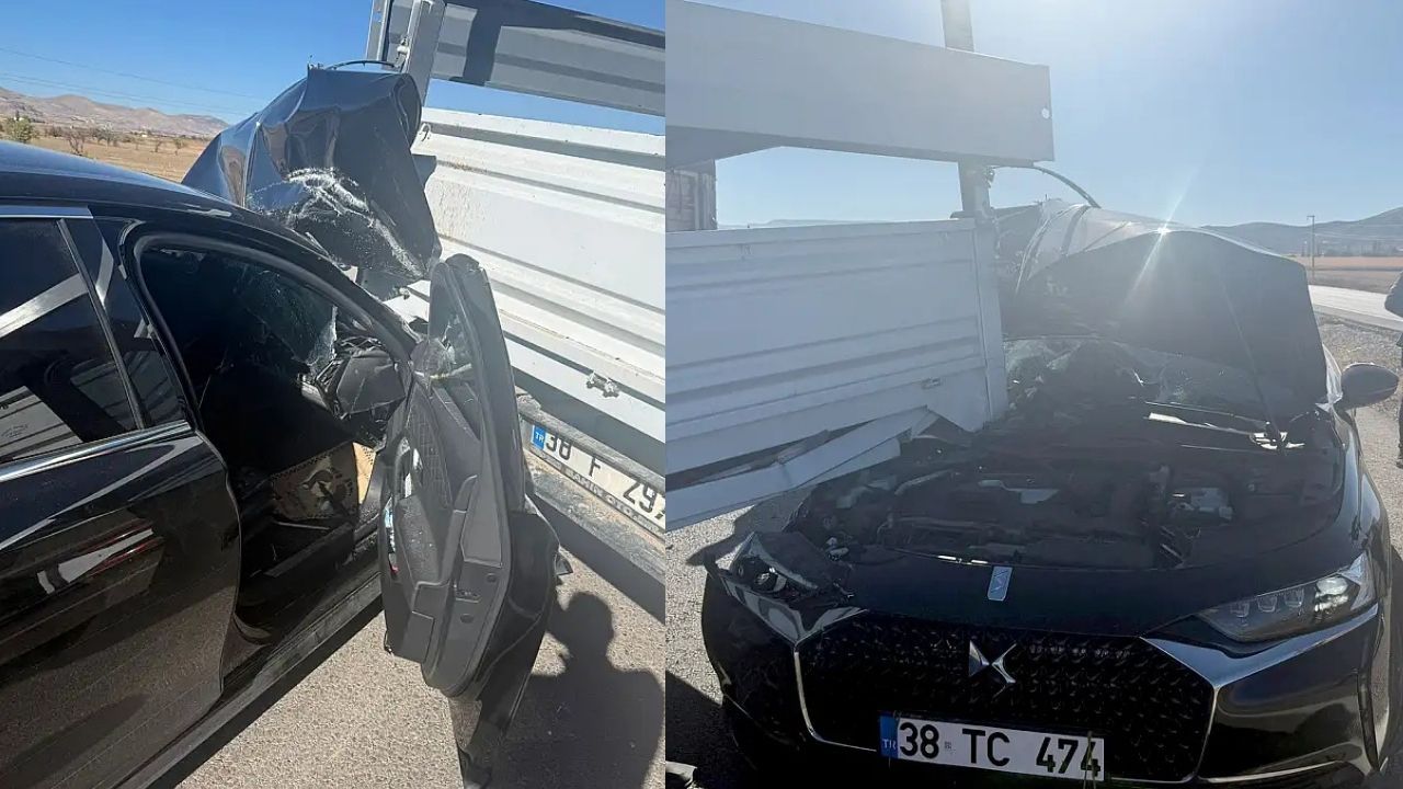 Başkan Yağmur Trafik Kazasından Sağ Salim Kurtuldu