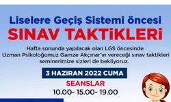 TALAS’TAN LGS ÖNCESİ SINAV TAKTİKLERİ