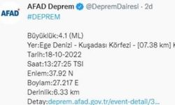 4.1 BÜYÜKLÜĞÜNDE DEPREM MEYDANA GELDİ