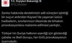 OLAYLARLA İLGİLİ İLK AÇIKLAMA GELDİ