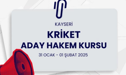 Kayseri’de Kriket Aday Hakem Kursu İçin Başvurular Başladı