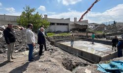 Başkan Büyükkılıç Cami İnşaatını İnceledi