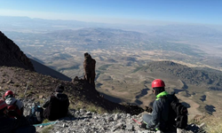 Erciyes zirveden görüntülendi