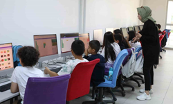 10 çocuk yaz kursuna katıldı