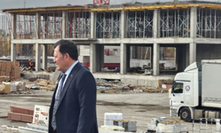 Talas’ta 2 bin kişilik yurt inşaatı incelendi