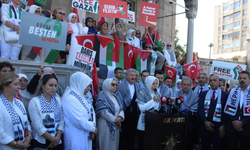 Gazze için zincir oluşturdular
