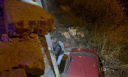 Otomobil kanala uçtu!