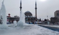 Kayseri buz tuttu!