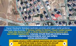Dikkat! Hulusi Akar Bulvarı'nın bir bölümü asfalt çalışması nedeniyle kapatılıyor