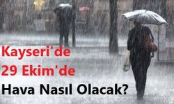 29 Ekim Tatili öncesi Meteoroloji'den Sağanak Uyarısı! Kayseri'de Hava Nasıl Olacak?