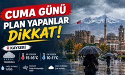Meteoroloji uyardı! 2 Ekim Cuma Kayseri Hava Durumu