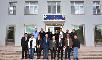 Niğde Gazeteciler Cemiyeti'nden jandarma ve emniyete ziyaret