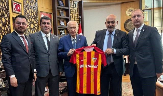 Kayserispor yönetimi Bahçeli ile görüştü