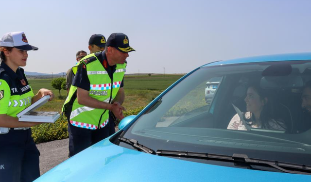 İl Jandarma Komutanlığı Dedebağı, yol denetimlerine katıldı