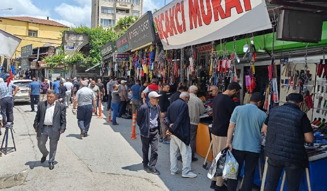 Kayseri çarşıda yoğunluk var