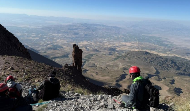 Erciyes zirveden görüntülendi