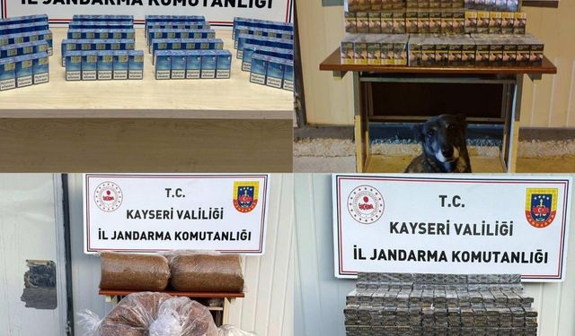 Kayseri’de 2 Bin 375 Paket Kaçak Sigara Ele Geçirildi