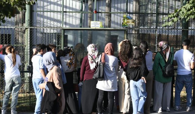 Hayvanat bahçesine ziyaretçi akını