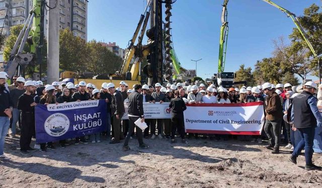 Kayseri Büyükşehir Şantiyelerini Geleceğin Mühendislerine Açtı
