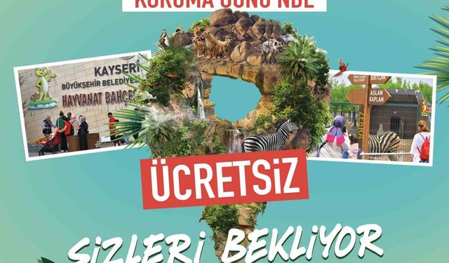 Kayseri’de 4 Ekim'de Hayvanat Bahçesi Ücretsiz