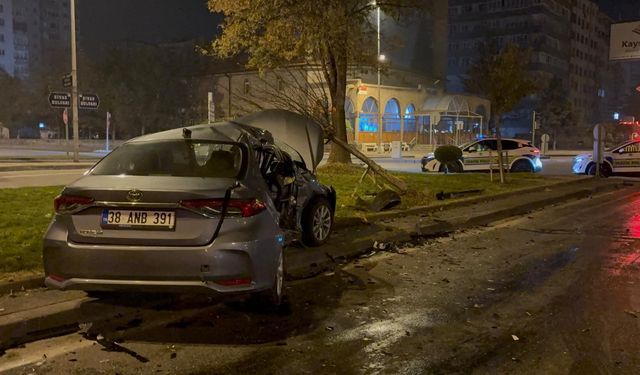 Kayseri’de feci kaza!