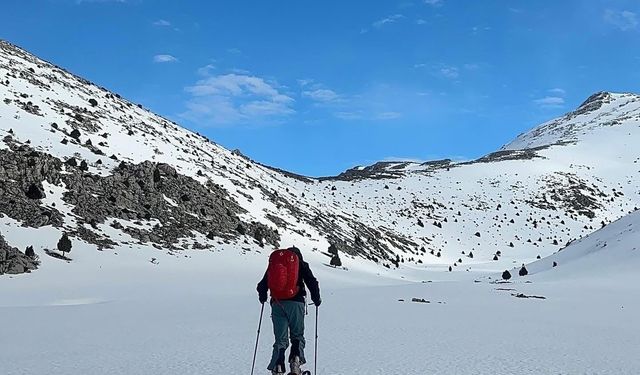 Tomarza'da yeni kayak rotası keşfedildi