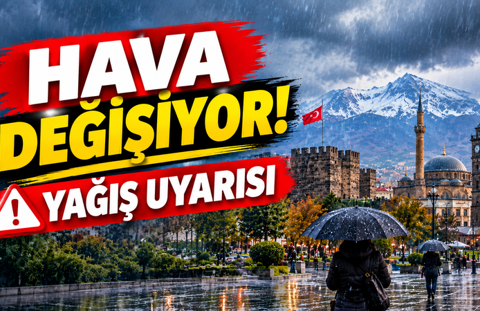 Hava Değişiyor! 3 Ekim Cumartesi için Yağış uyarısı