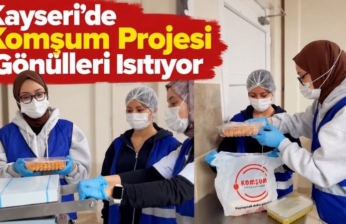 Kayseri'de KYK Öğrencileri Yemeklerini Paylaşıyor