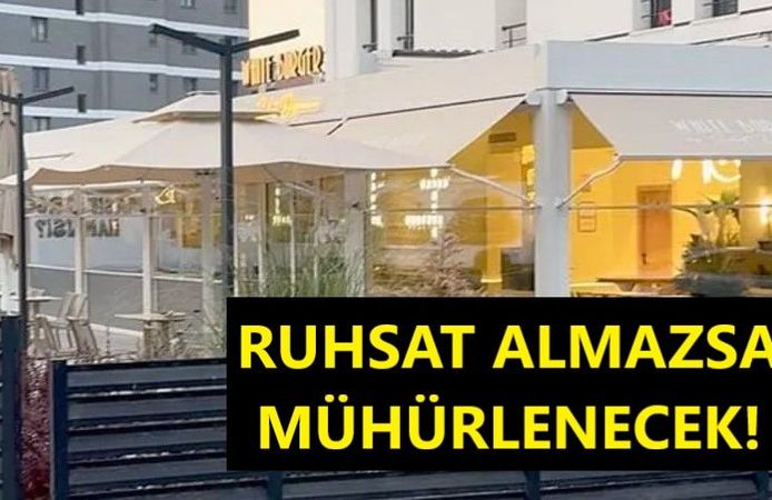 Talas Belediyesi'nden White Burger'e Ceza