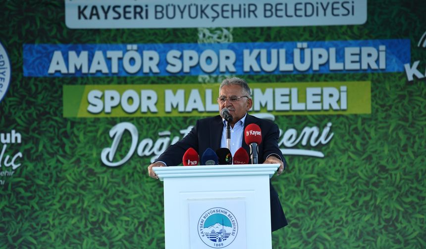 Büyükkılıç’tan Amatör Spor Kulüplerine Büyük Destek