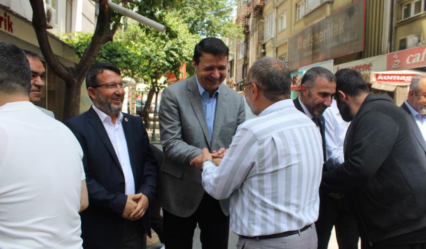 Arıkan, bayramlaşma programına katıldı