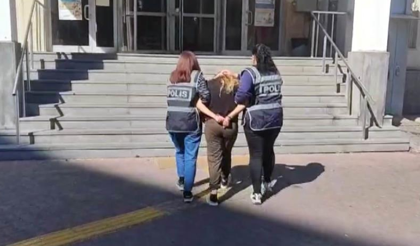 14 yıl kesinleşmiş cezası olan kadın polisten kaçamadı