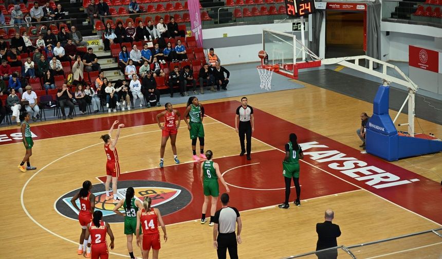 Melikgazi Kayseri Basketbol evinde mağlup