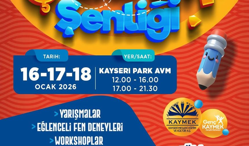 Yarıyıl tatilinde Genç KAYMEK Çocuk Şenliği yapılacak
