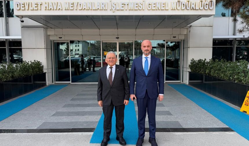 Büyükkılıç, DHMİ Genel Müdürü Çakmak’ı ziyaret etti