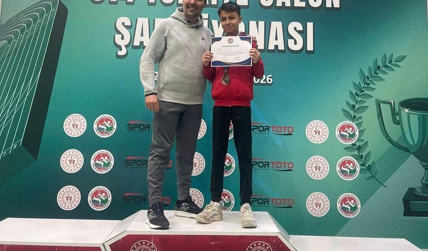 Kayserili sporcu Türkiye üçüncüsü oldu