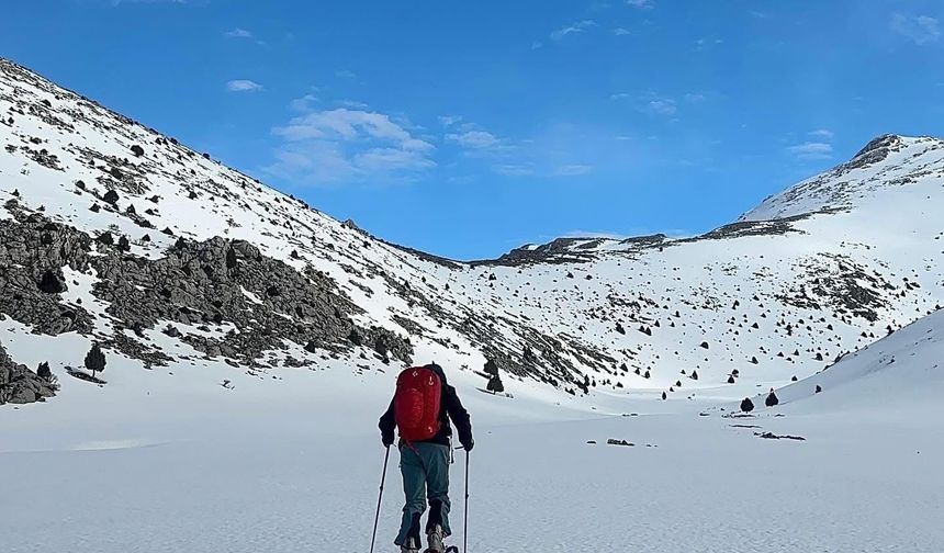 Tomarza'da yeni kayak rotası keşfedildi