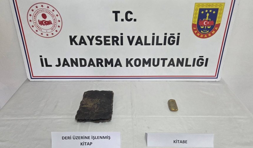 Kayseri'de tarihi eser operasyonu