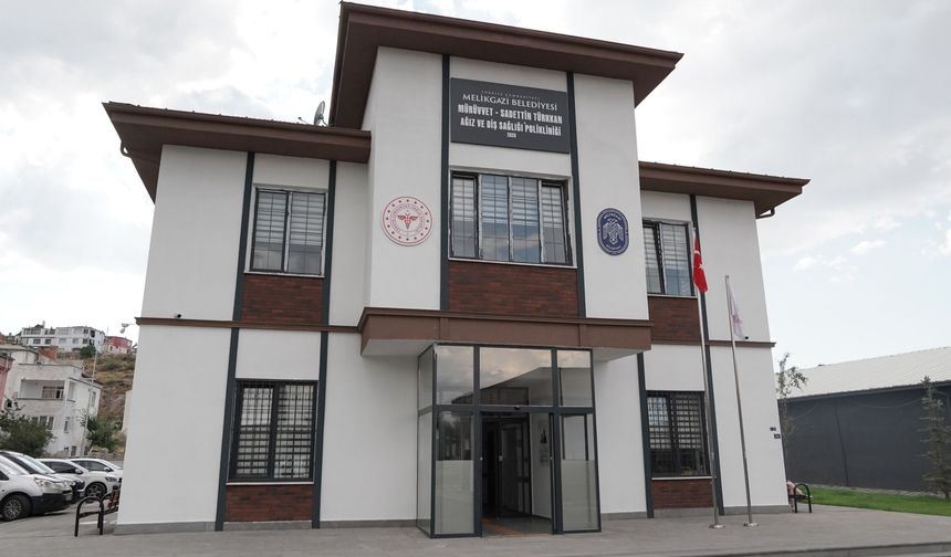 Melikgazi'ye modern ağız ve diş sağlığı polikliniği!