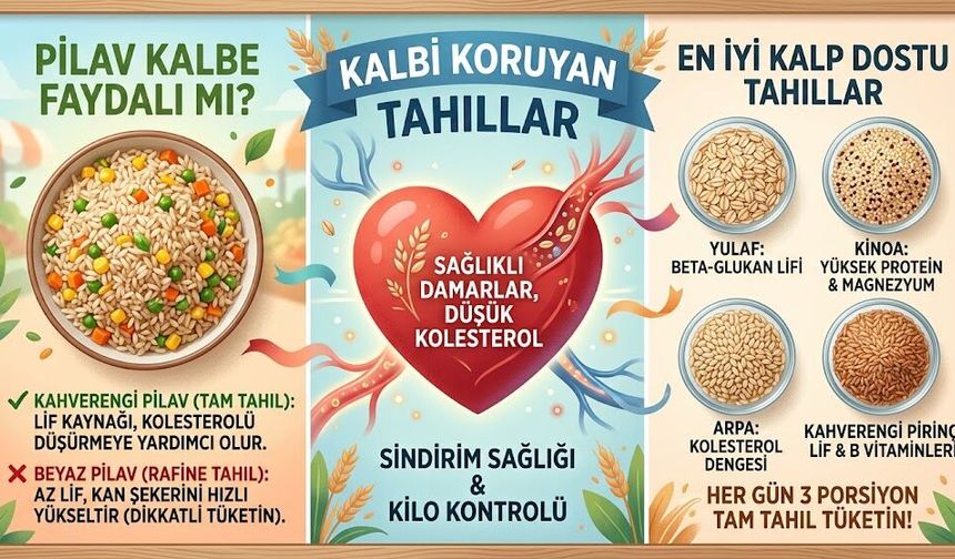 Pilav kalbe faydalı mı? Kalbi koruyan tahıllar