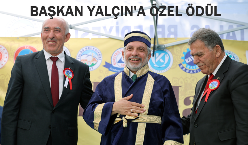 Başkan Yalçın'a Ahilik Özel Ödülü