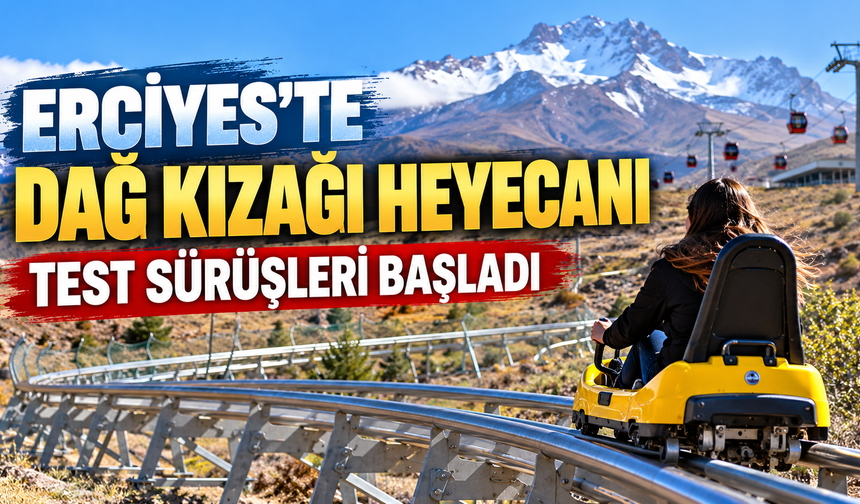 Erciyes’te Dağ Kızağı Heyecanı Başlıyor! 1100 Metrelik Parkurda Test Sürüşleri