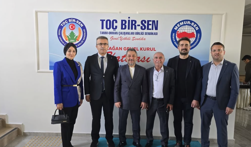AK Parti Kayseri Teşkilatı Toç Bir-Sen 6. Olağan Genel Kurulu'na Katıldı