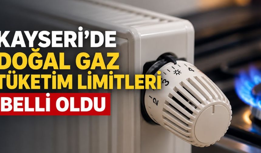 Kayseri Doğal Gaz Tüketim Limitleri açıklandı