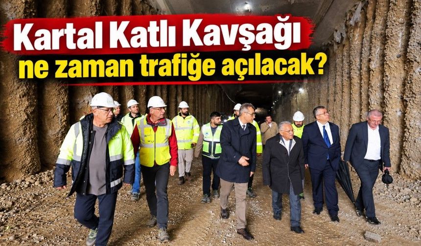 Kartal Katlı Kavşağı inşaatında sona doğru