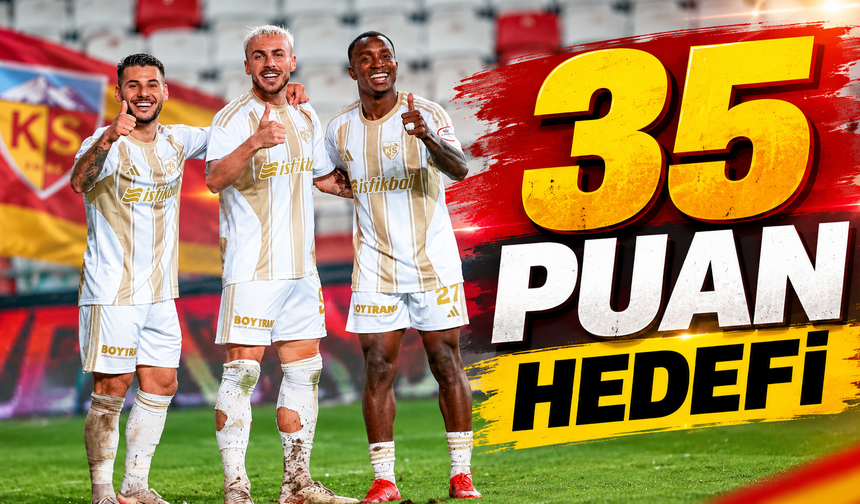 Kayserispor’da Hedef 35 Puana Erişmek
