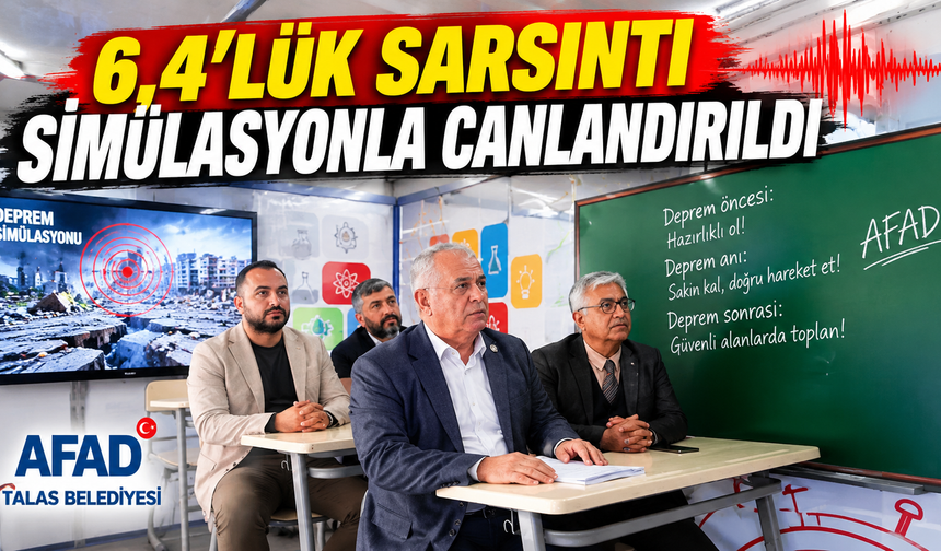 Talas’ta Deprem Farkındalığı için...