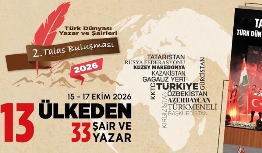 Türk Dünyası Şair ve Yazarlar Talas'ta Buluşuyor