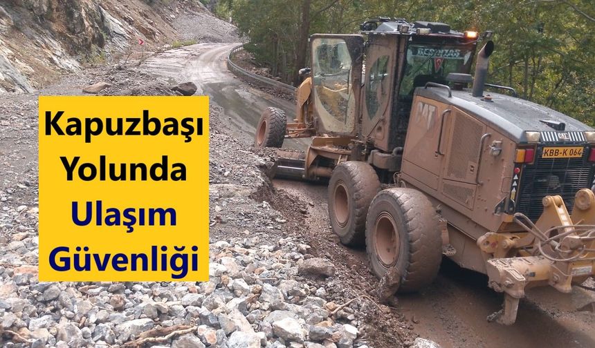 Kapuzbaşı Yolu artık daha güvenli